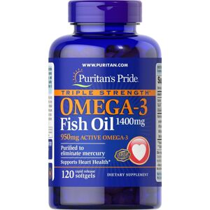 Puritan'S Pride Puritans Pride One A Day Omega-3 Fish Oil 120 Softgels 1400mg (950mg Active) Puritan'S Pride Puritans Pride One A Day Omega-3 Fish Oil 120 Softgels 1400mg (950mg Active)