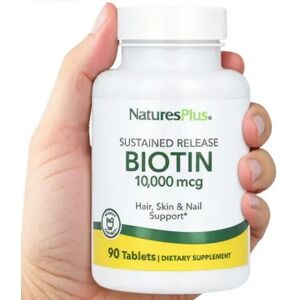 2 X Naturesplus, Sustained Release Biotin, 10,000 Mcg, 90 Tablets 2 X Naturesplus, Sustained Release Biotin, 10,000 Mcg, 90 Tablets