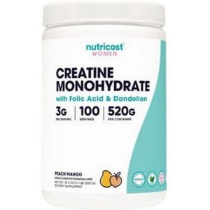 Nutricost Creatine Monohydrate For Women Peach Mango 100 Servings Nutricost Creatine Monohydrate For Women Peach Mango 100 Servings