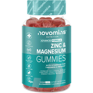 Novomins Zinc & Magnesium Gummies -Sugar Free – Support Muscle & Bone Health, En Novomins Zinc & Magnesium Gummies -Sugar Free – Support Muscle & Bone Health, En