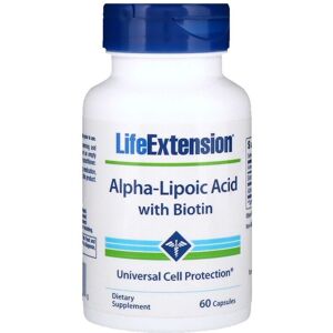Life Extension Super Alpha-Lipoic Acid 250 mg with Biotin - Dietary Supplement Life Extension Super Alpha-Lipoic Acid 250 mg with Biotin - Dietary Supplement