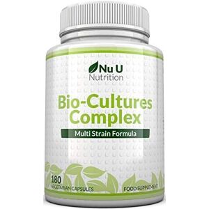 Nu U Nutrition Bio-Cultures 180 Capsules (6 Month Supply) Vegetarian Multi Strain High Str Nu U Nutrition Bio-Cultures 180 Capsules (6 Month Supply) Vegetarian Multi Strain High Str