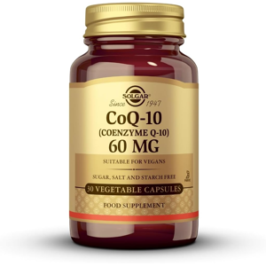 Solgar Coq-10 (Coenzyme Q-10) 60 Mg Vegetable Capsules - Pack Of 30 - Helps Redu Solgar Coq-10 (Coenzyme Q-10) 60 Mg Vegetable Capsules - Pack Of 30 - Helps Redu