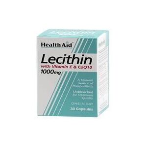 Healthaid Lecithin 1000mg + Natural Vitamin E 45iu + Coq 10 30 Capsules - 2 Pack Healthaid Lecithin 1000mg + Natural Vitamin E 45iu + Coq 10 30 Capsules - 2 Pack
