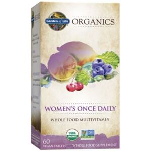 Garden of Life Organics Womens Once Daily - Whole Food Multivita, 60 Vegan Tabs Garden of Life Organics Womens Once Daily - Whole Food Multivita, 60 Vegan Tabs