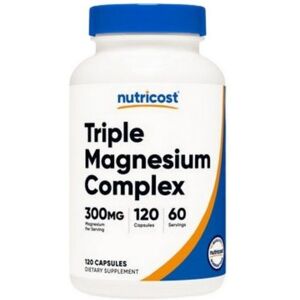 Nutricost Triple Magnesium Complex - 300 Mg - 120 Capsules Nutricost Triple Magnesium Complex - 300 Mg - 120 Capsules