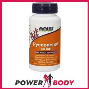 NOW Foods Pycnogenol 60mg - 50 Veg Capsules - Dietary Supplement NOW Foods Pycnogenol 60mg - 50 Veg Capsules - Dietary Supplement