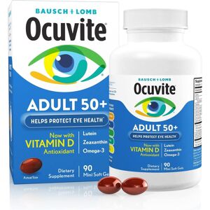 Bausch+Lomb Eye Vitamin C, E 90 Mini Soft Gels Adult 50+ Zinc, Omega 3 Lutein Bausch+Lomb Eye Vitamin C, E 90 Mini Soft Gels Adult 50+ Zinc, Omega 3 Lutein