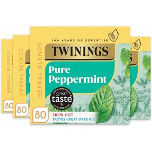 Twinings Pure Peppermint Flavoured Tea Bags - 320 Biodegradable Bags (Multipack Twinings Pure Peppermint Flavoured Tea Bags - 320 Biodegradable Bags (Multipack