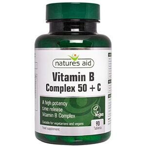Natures Aid New Vitamin B Complex 50 C High Potency With Vitamin C 90 Tablets Natures Aid New Vitamin B Complex 50 C High Potency With Vitamin C 90 Tablets