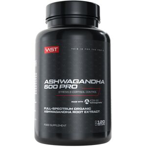 Vast Ashwagandha 600 Pro (120 Vcaps) Unflavoured - Vitamins, Minerals & Health Vast Ashwagandha 600 Pro (120 Vcaps) Unflavoured - Vitamins, Minerals & Health