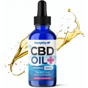 Hempthy Cbd Oil - 4000mg - Full Spectrum - Mct Oil - Mixed Berry - Thc Free - 30ml Hempthy Cbd Oil - 4000mg - Full Spectrum - Mct Oil - Mixed Berry - Thc Free - 30ml