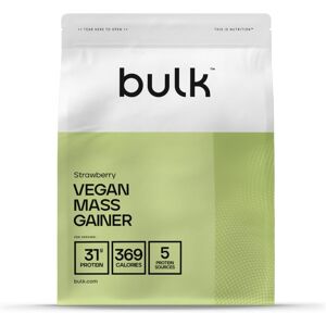 Bulk Vegan Mass Gainer, Protein Powder, Strawberry, 2.5 Kg, Packaging May Vary Bulk Vegan Mass Gainer, Protein Powder, Strawberry, 2.5 Kg, Packaging May Vary