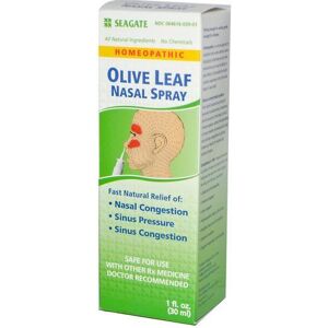 Seagate Olive Leaf Nasal Spray - Nasal Spray, Olive Leaf, Homeopathic - Cold Relief Seagate Olive Leaf Nasal Spray - Nasal Spray, Olive Leaf, Homeopathic - Cold Relief