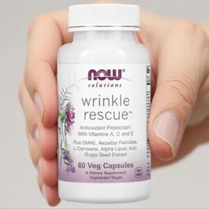 NOW Foods NOW Wrinkle Rescue Antioxidant Vitamin A C E 60 Veg Capsules NOW Foods NOW Wrinkle Rescue Antioxidant Vitamin A C E 60 Veg Capsules
