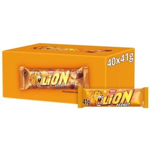 Nestlé 40g X 40 Nestle Lion Peanut Chocolate Wrapped Packs Full Box Bars Gift New Uk Nestlé 40g X 40 Nestle Lion Peanut Chocolate Wrapped Packs Full Box Bars Gift New Uk