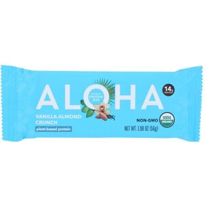 Aloha Bay Vanilla Almond Protein Bar - Protein Bar Aloha Bay Vanilla Almond Protein Bar - Protein Bar