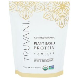 Truvani Organic Vanilla Plant Based Protein Powder - Protein, Vegan, USDA Organic Truvani Organic Vanilla Plant Based Protein Powder - Protein, Vegan, USDA Organic