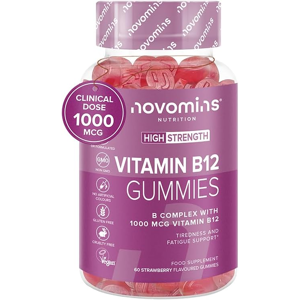 Novomins Vitamin B12 Gummies - Vegan - High Strength - 1 Month Supply - Vitamin B12 1000 Novomins Vitamin B12 Gummies - Vegan - High Strength - 1 Month Supply - Vitamin B12 1000