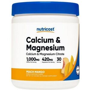Nutricost Calcium Magnesium Peach Mango Powder - 30 Servings Nutricost Calcium Magnesium Peach Mango Powder - 30 Servings