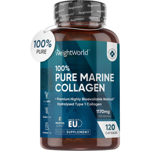 Weightworld 100% Pure Marine Collagen Capsules - 120 Capsules -Not Collagen Powder Fast Ship Weightworld 100% Pure Marine Collagen Capsules - 120 Capsules -Not Collagen Powder Fast Ship