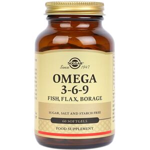 Solgar Omega 3-6-9 Softgels - Pack Of 60 - Blend Of Premium Fish, Flax And Bora Solgar Omega 3-6-9 Softgels - Pack Of 60 - Blend Of Premium Fish, Flax And Bora