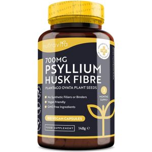 Nutravita Psyllium Husks Fibre Supplement 1400mg 180 Vegan Capsules 100% Plantago Seeds Nutravita Psyllium Husks Fibre Supplement 1400mg 180 Vegan Capsules 100% Plantago Seeds