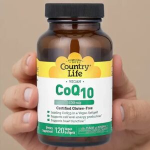 Country Life CoQ10 100mg Vegan Softgels - Supplement Country Life CoQ10 100mg Vegan Softgels - Supplement