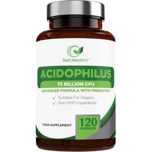 Natures Zest High Strength Acidophilus Capsule For Digestive & Gut Health 4 Month Supply Natures Zest High Strength Acidophilus Capsule For Digestive & Gut Health 4 Month Supply