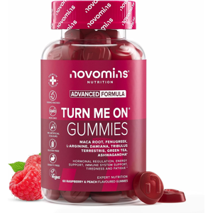 Novomins Turn Me On Gummies Women - Maca Root, Damiana, Fenugreek, Zinc, Vitamin B6 & Ash Novomins Turn Me On Gummies Women - Maca Root, Damiana, Fenugreek, Zinc, Vitamin B6 & Ash