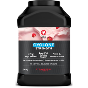 Maximuscle Maxinutrition Cyclone, Strawberry - Premium Whey Protein Powder With Creatine, G Maximuscle Maxinutrition Cyclone, Strawberry - Premium Whey Protein Powder With Creatine, G