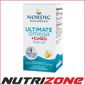 Nordic Naturals Lemon Omega-3 with Co Q-10 - 120 Softgels - Heart Support Nordic Naturals Lemon Omega-3 with Co Q-10 - 120 Softgels - Heart Support