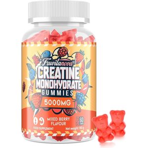 Fruvitanova Creatine Monohydrate Gummies - 5000mg Per Serving, Fruit Flavor Soft Chews With Fruvitanova Creatine Monohydrate Gummies - 5000mg Per Serving, Fruit Flavor Soft Chews With