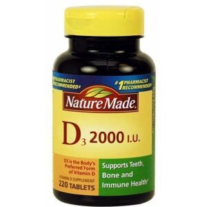 Vitamin D 2000 Iu 220 Tabs By Nature Made Vitamin D 2000 Iu 220 Tabs By Nature Made
