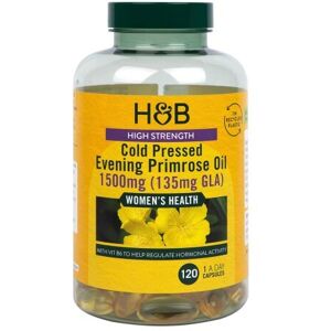 Holland & Barrett H & B High Strength Cold Pressed Evening Primrose Oil 1500mg (135mg Gla) 120 Cap Holland & Barrett H & B High Strength Cold Pressed Evening Primrose Oil 1500mg (135mg Gla) 120 Cap