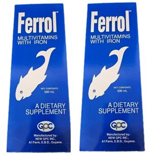 Ferrol Multivitamin Iron Dietary Supplement - 500ml Pack of 2 Ferrol Multivitamin Iron Dietary Supplement - 500ml Pack of 2