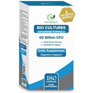 Natures Zest Probiotics 60 Billion Cfu With Prebiotics Bio Cultures Complex 180 Vegan Caps Natures Zest Probiotics 60 Billion Cfu With Prebiotics Bio Cultures Complex 180 Vegan Caps
