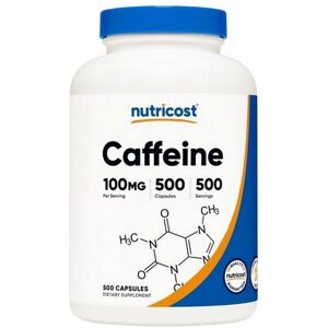 Nutricost Caffeine Capsules - 500 Count - 100 Mg - Energy Boost Nutricost Caffeine Capsules - 500 Count - 100 Mg - Energy Boost