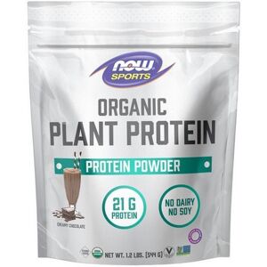 Organic Plant Protein Creamy Chocolate Powder 1.2 Lbs By Now Foods Organic Plant Protein Creamy Chocolate Powder 1.2 Lbs By Now Foods