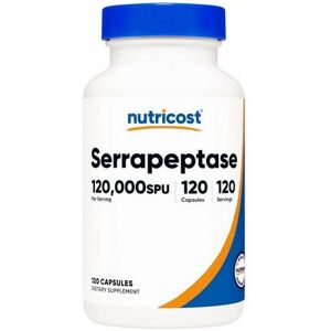 Nutricost Serrapeptase Capsule - 120,000 SPU - 20 Mg - 120 Count Nutricost Serrapeptase Capsule - 120,000 SPU - 20 Mg - 120 Count