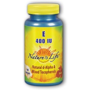 Nature'S Life Vitamin E D-Alpha & Mixed Tocopherols 100 Softgels Nature'S Life Vitamin E D-Alpha & Mixed Tocopherols 100 Softgels
