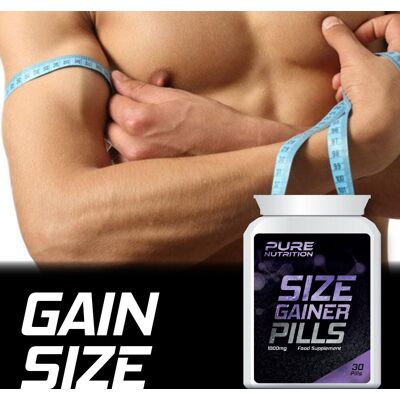 Pure Nutrition Size Gainer Pills – Gain Size Tablet Weight Increase Muscles Pure Nutrition Size Gainer Pills – Gain Size Tablet Weight Increase Muscles