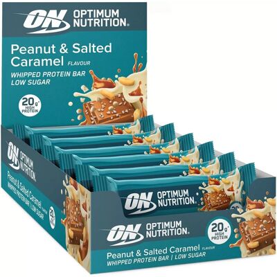 Optimum Nutrition Whipped Protein Bar - Caramel & Peanuts - 10 Bars Optimum Nutrition Whipped Protein Bar - Caramel & Peanuts - 10 Bars