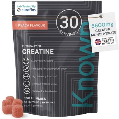 Known Creatine Gummies Value Pouch - 5600mg Creatine Monohydrate - Peach Flav... Known Creatine Gummies Value Pouch - 5600mg Creatine Monohydrate - Peach Flav...