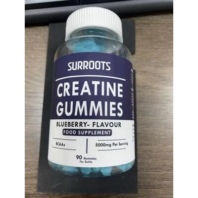 Surroots Creatine Gummies, Blueberry Flavour, 5000mg Per Serving, 90 Count Surroots Creatine Gummies, Blueberry Flavour, 5000mg Per Serving, 90 Count
