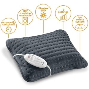 Beurer Hk48 Electric Cosy Heated Cushion Heat Pad Rapid Warm Up 3 Heat Grey, New Beurer Hk48 Electric Cosy Heated Cushion Heat Pad Rapid Warm Up 3 Heat Grey, New