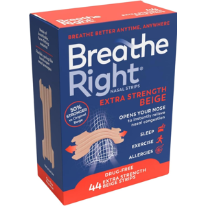 Foundation Consumer Healthcare Breathe Right Extra Strength Beige 44 Pieces, Nasal Strips For Snoring, Nose Str Foundation Consumer Healthcare Breathe Right Extra Strength Beige 44 Pieces, Nasal Strips For Snoring, Nose Str