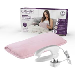 Carmen Large Rechargeable Hot Water Bottle, Soft Touch Fleece Cover, Hand Warmer Carmen Large Rechargeable Hot Water Bottle, Soft Touch Fleece Cover, Hand Warmer