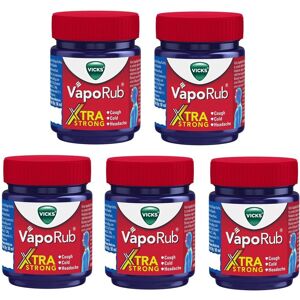 Vicks Vaporub Xtra Strong For Cough Cold And Headache 50 Ml - Pack Of 5 Vicks Vaporub Xtra Strong For Cough Cold And Headache 50 Ml - Pack Of 5