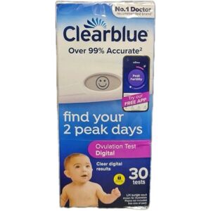 Clearblue Digital Ovulation Test Kit - Find 2 Peak Days Clearblue Digital Ovulation Test Kit - Find 2 Peak Days